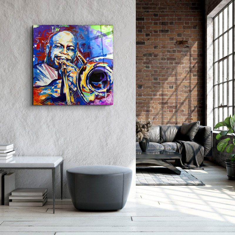 Superbe peinture décorative en verre trempé de 31,5 po x 31,5 po | 100% verre trempé, épaisseur: 0,16 pouce | Imprimé UV pour des couleurs éclatantes et une durabilité | Décoration murale parfaite pour le salon, la chambre à coucher ou le bureau, design élégant et moderne
