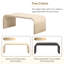 Table basse minimaliste avec un design Art déco incurvé pour le salon ou la salle à manger-1779491403