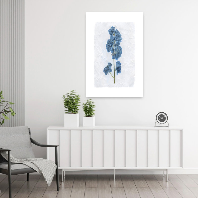Art mural rétro Decoupage Floral III, H 36 po x l 24 po