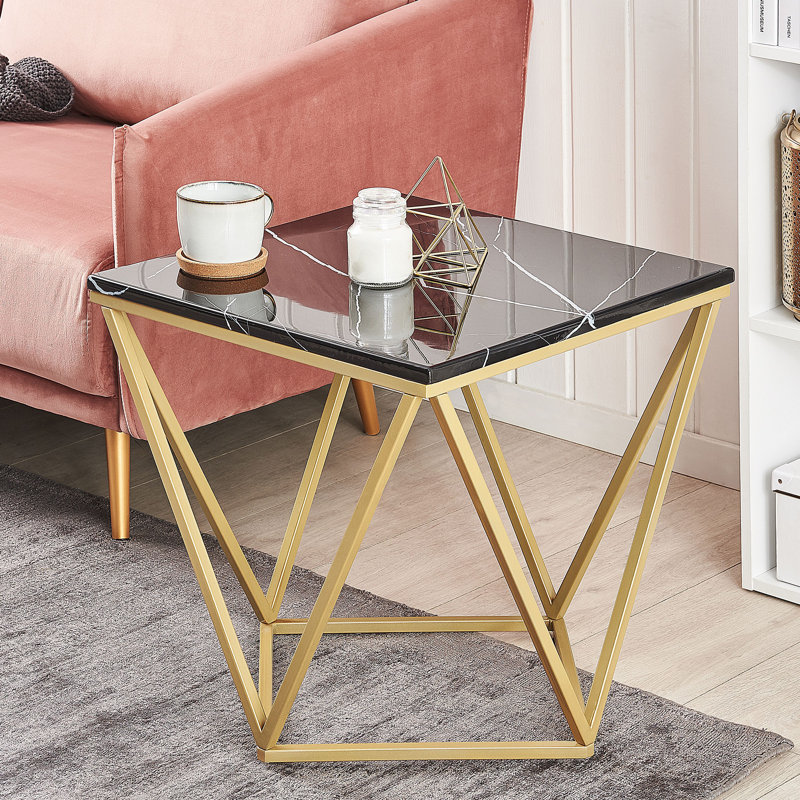 Susannah Frame End Table, Black
