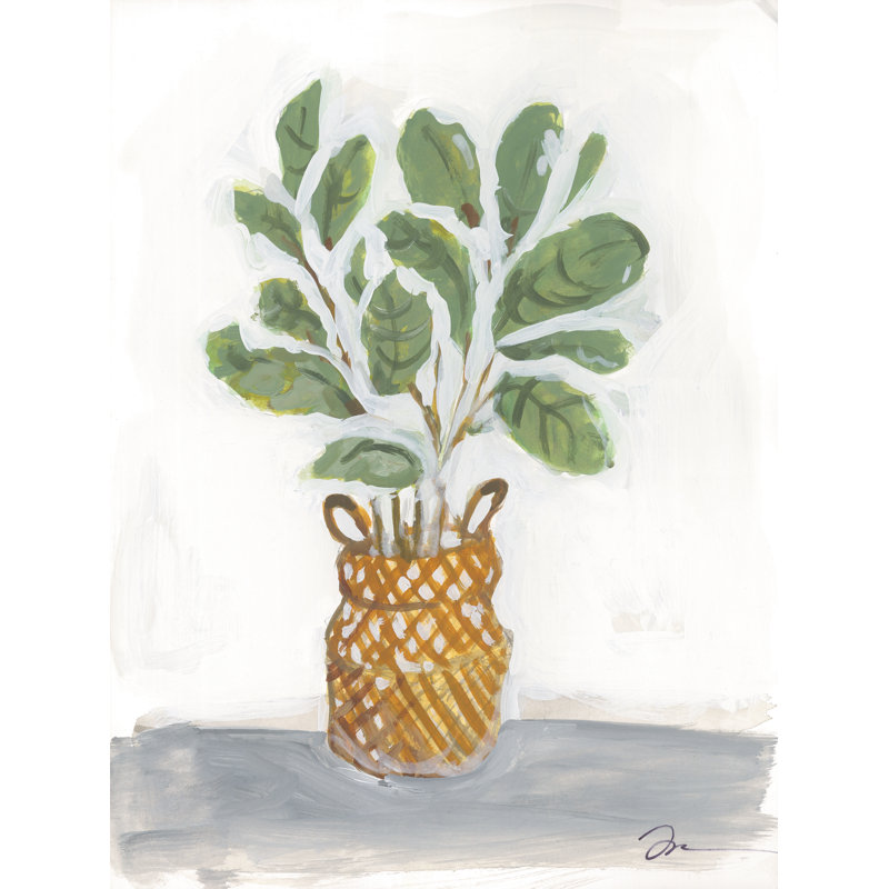 «Fiddle Fig on Canvas» par Jessica Mingo, reproduction, H 18 po x l 12 po x P 1,25 po