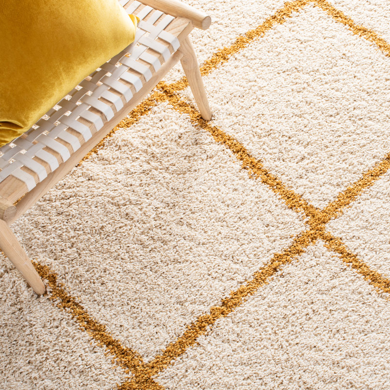 Tapis à motif géométrique Araujo-Espichan, Carré 4 pi