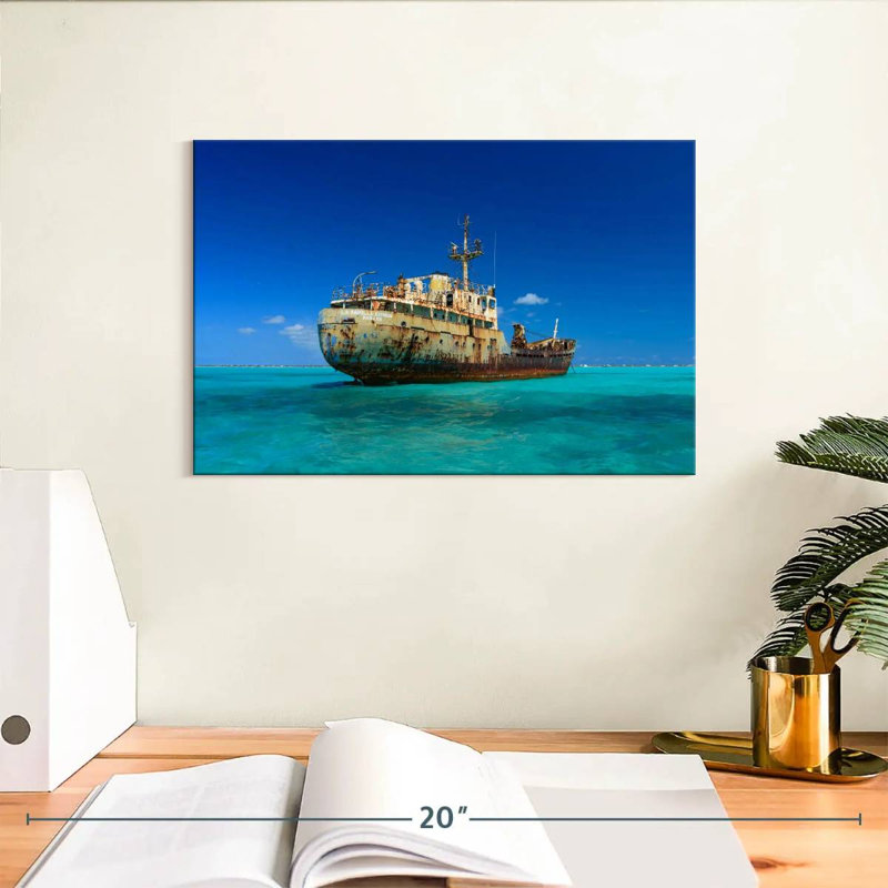 Mehar La Famille Express Shipwreck, 8" H x 12" W