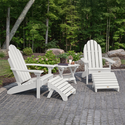 Chaise Adirondack en plastique avec repose-pieds Milaca