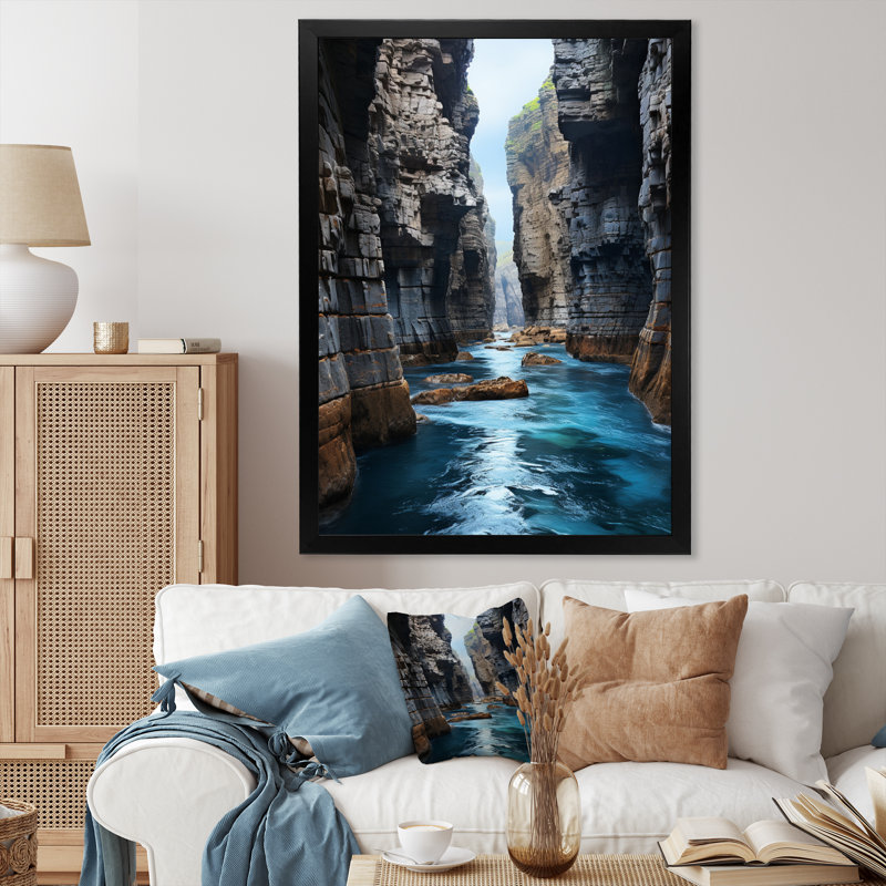 Échos éternels de Canyon Photo II - impression, Cadre photo noir, H 44 po x l 34 po x P 1,5 po