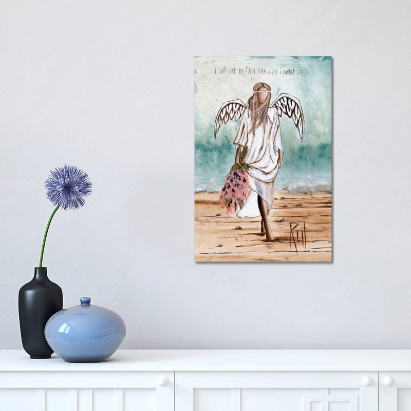 Walk by Faith - Painting Print on Canvas, Wrapped Canvas, 30.48 cm H x 45.72 cm W