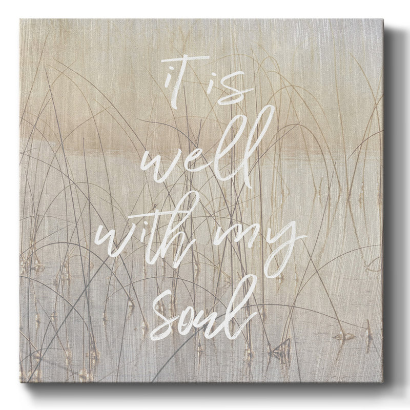 It Is Well-Gallery Wrapped Canvas, H 40 po x l 40 po