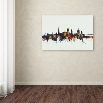Annapolis Maryland Skyline V by Michael Tompsett - Graphic Art on Canvas