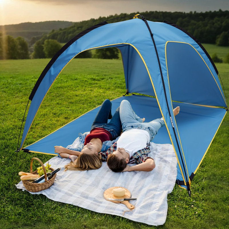 Tente de plage pour 4 à 6 personnes avec sac de transport 6,9 x 6,9 x 4,27 pi