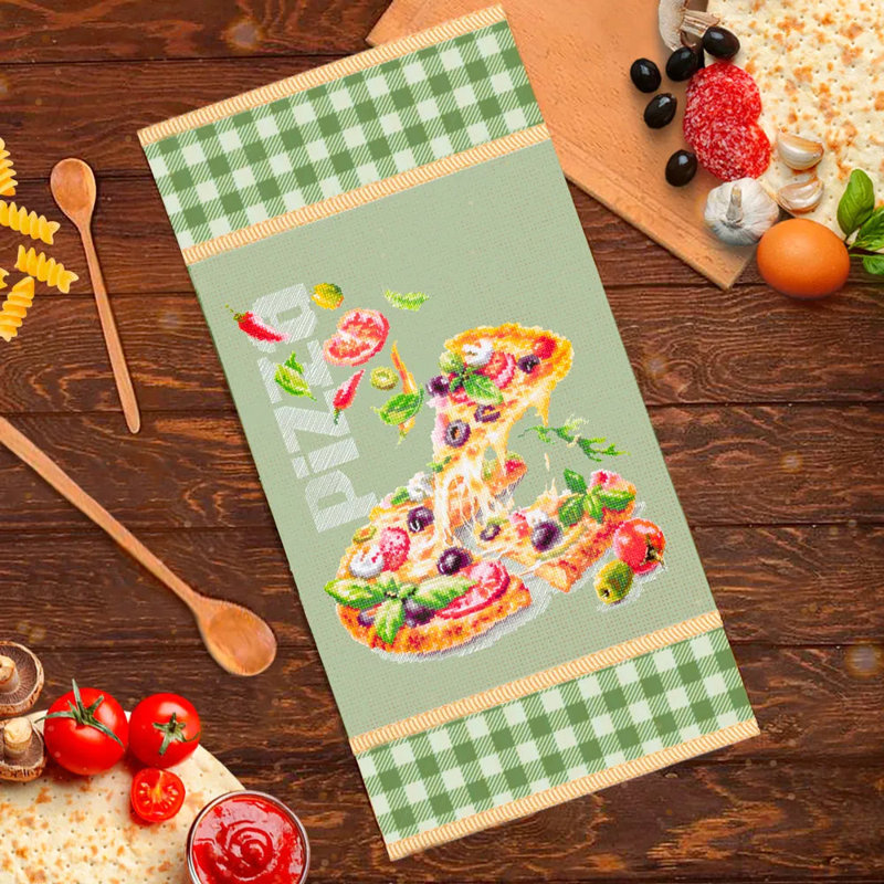 Magic Needle Counted Cross-Stitch Kit Pizza 528-557