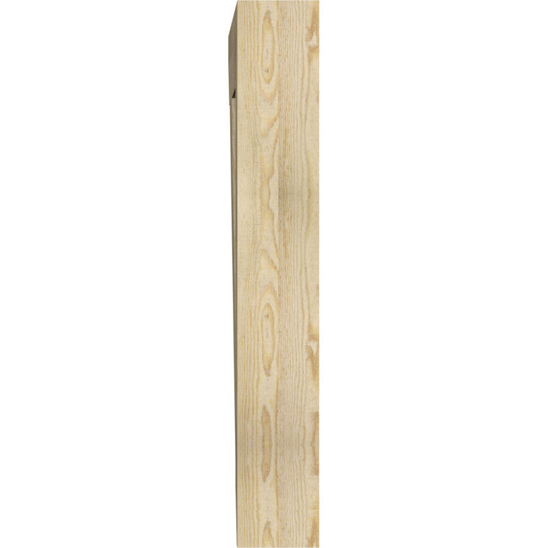 6"W x 32"D x 40"H Balboa Slat Rough Sawn Bracket, Douglas Fir, Rough Sawn Douglas Fir, 6" W x 32" D x 40" H