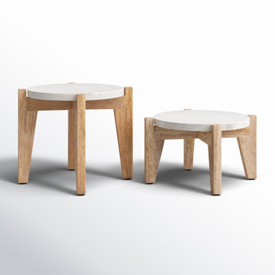 Durham Solid Wood Plant Stand - Set of 2