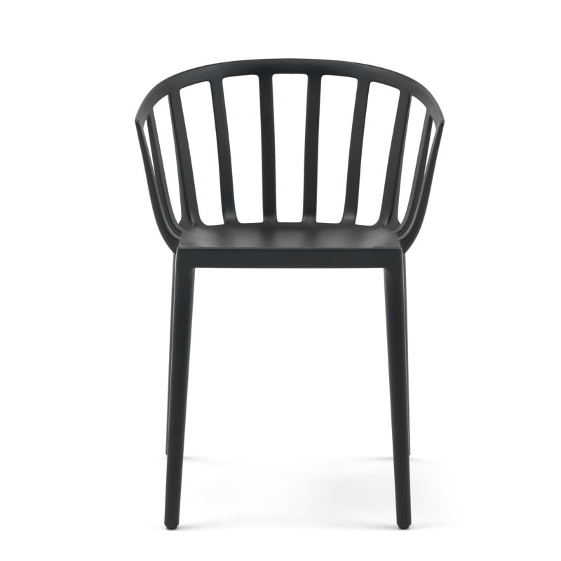 Venice Outdoor Dining Armchair, Mat Black
