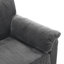 Chaise longue surdimensionnée de 33 pouces - Accoudoir en chenille simple pour chambre à coucher avec siège pivotant confortable avec rembourrage doux et structure de renforcement de la productivité