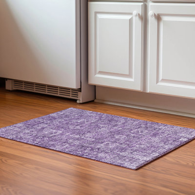 Tapis mauve Premium lavable à la machine
