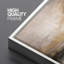 «Neutral Abstract Horizon Landscape in Soft Earth Tones», reproduction d'art encadrée sur toile-124795450-124795451