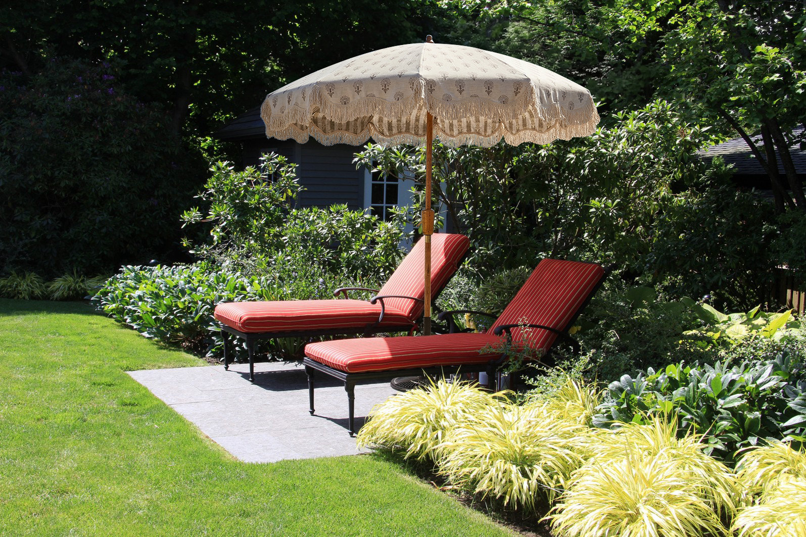 Lillie 7.5' Sunbrella® Market Umbrella, Mira Seasalt