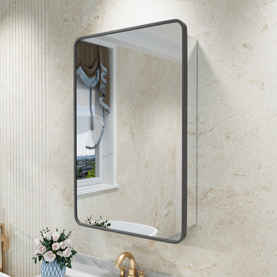 Anaahat Framed Medicine Cabinet Mirror Adjustable
