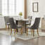 Chaise d'appoint en rayonne de chenille pour salle à manger en rayonne et tissu