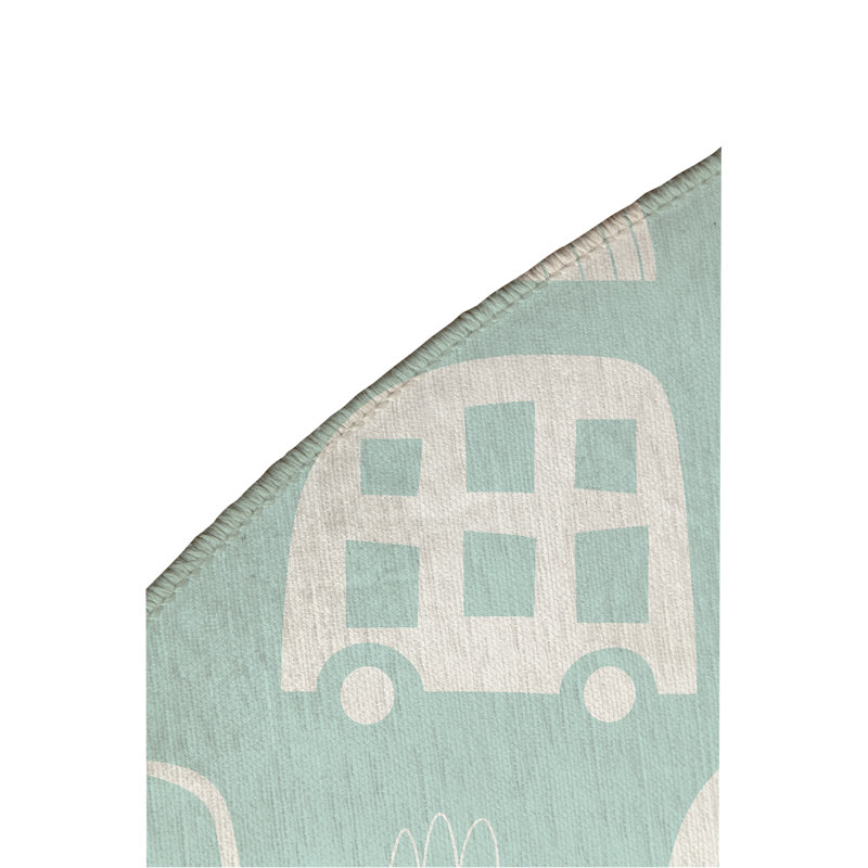 Tapis de jeu trafic pour enfants, Bleu clair
