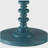 Teal Round Wooden Side Table-1544869503