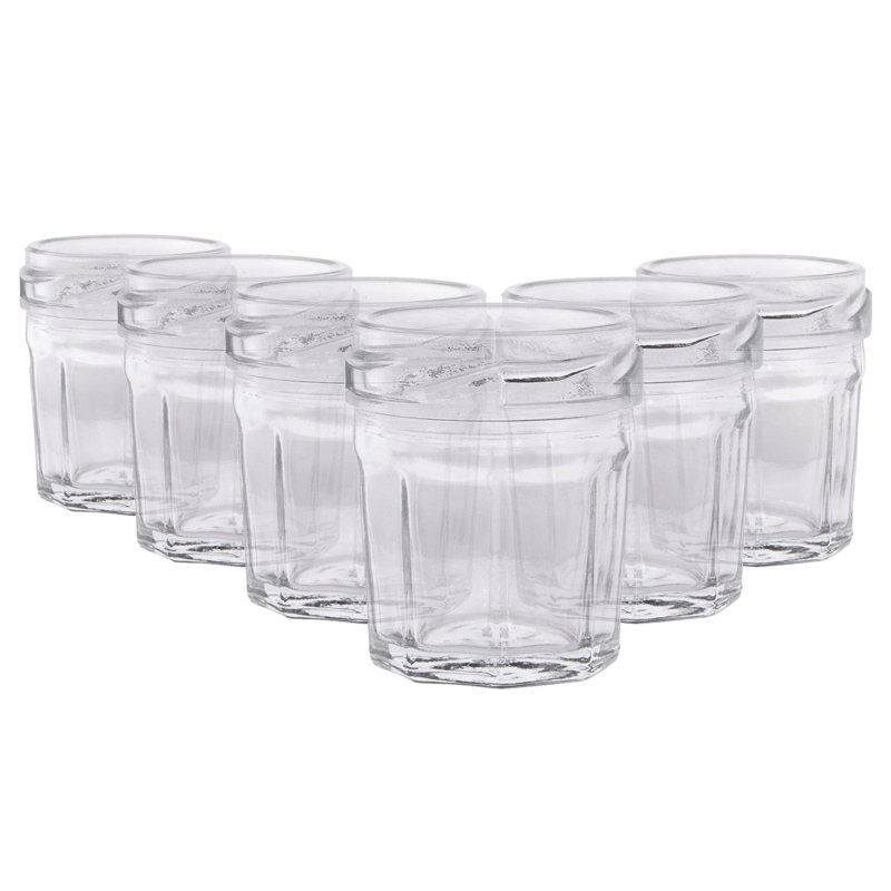 Glass Jar - Set of 12, 30ml, Transparent