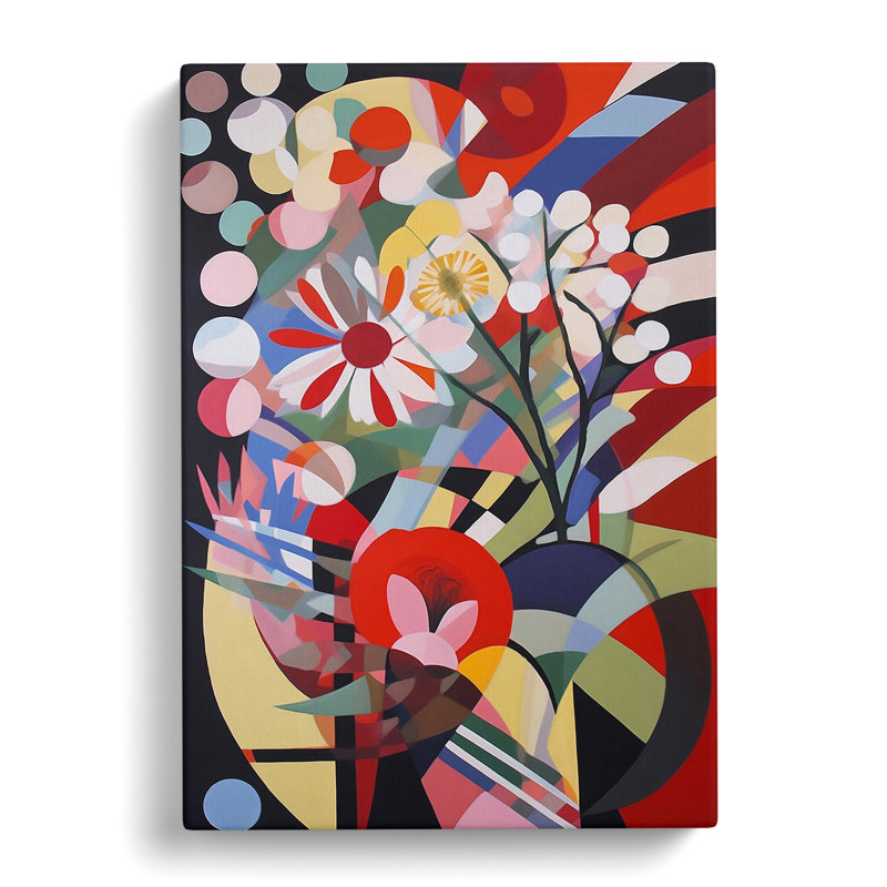 Annamarra Flowers Constructivism Vol.3 - Wrapped Canvas, 50cm H x 35cm W x 3cm D