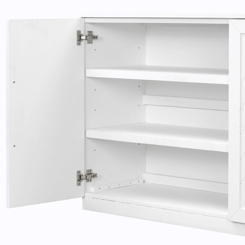 Buffet d'appoint 60 po Temperley,  Blanc
