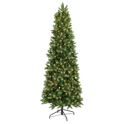 Künstlicher Weihnachtsbaum cm Grün mit 2550 Leuchten in Weiß und Ständer Georgia
