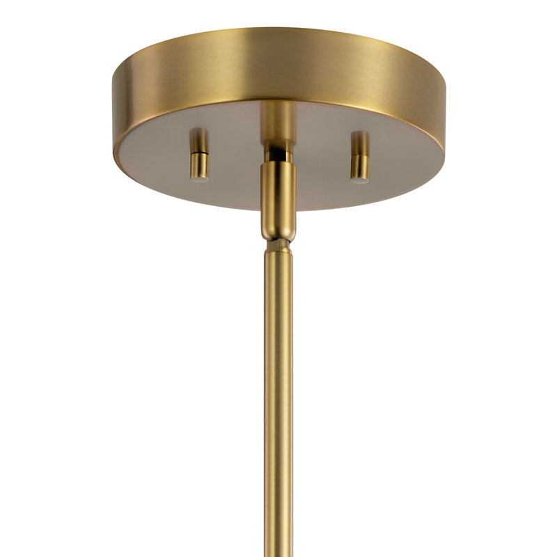 Germana 1 - Light LED Single Pendant, Brushed Natural Brass