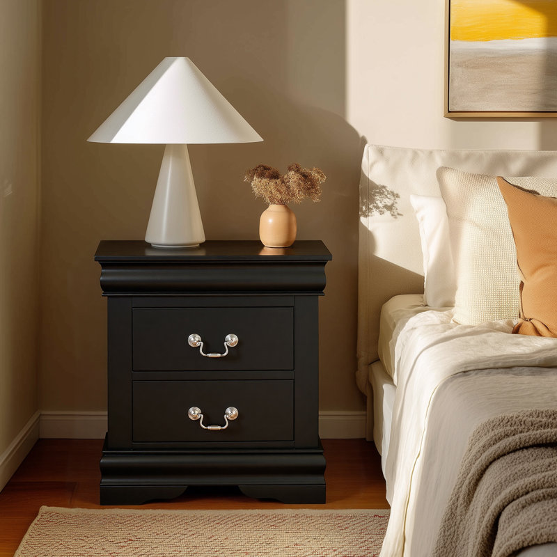 Riverrock 21.25'' W Nightstand, Black