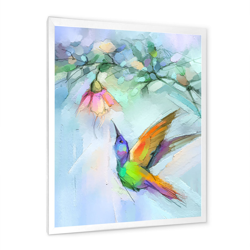 Papillon abstrait - Peinture, Cadre photo blanc, H 12 po x l 8 po x P 1 po