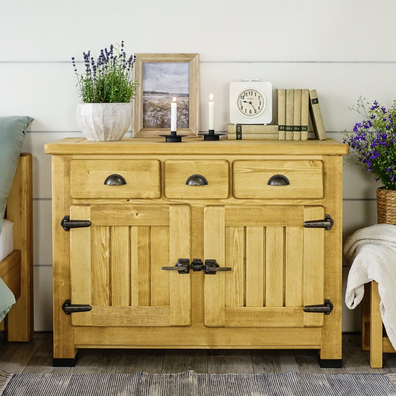Vintage 116cm Solid Wood Sideboard