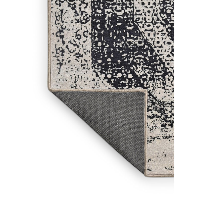 Tapis oriental ivoire / noir Hoyle, Rectangle 8 pi x 10 pi
