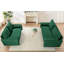 Canapé deux places en velours moelleux avec pieds dorés pour des espaces de vie modernes et confortables et un style de décoration intérieure élégant