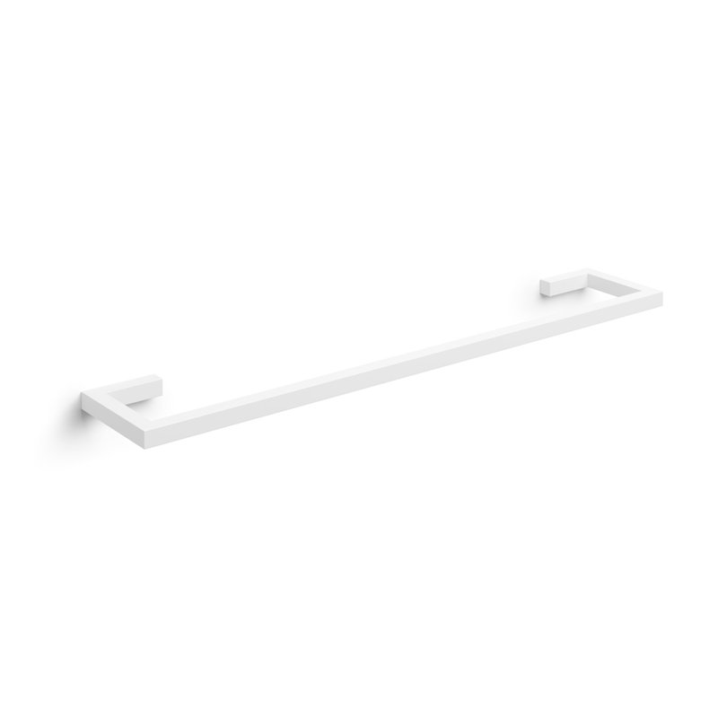 Gerla 23.6" Wall Mounted Towel Bar, Glossy White, 0.6" H x 15.7" L x 4.3" D