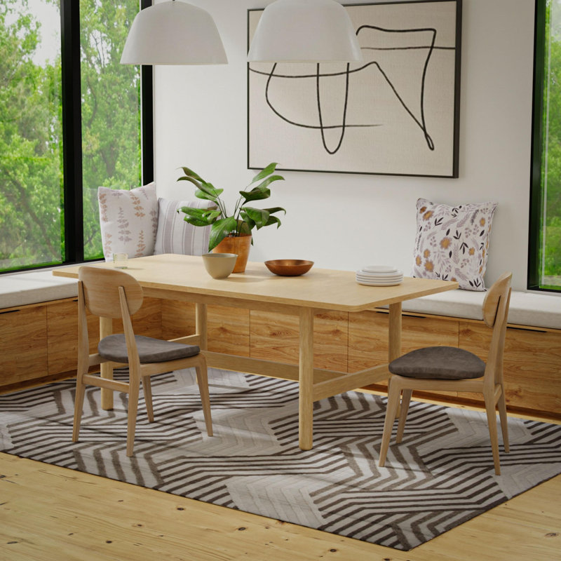 100% Wool Hand Tufted Area Rug, Rectangle 7' 9" x 9' 9"