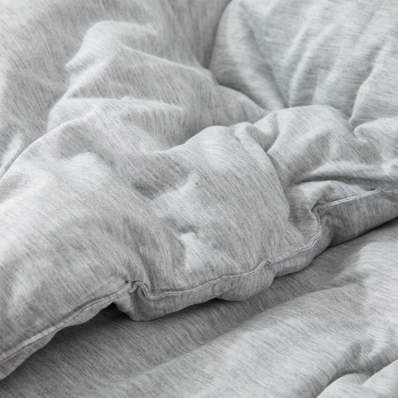 Coma Inducer Rayon Comforter Set, Gray, King Comforter + 2 King Shams