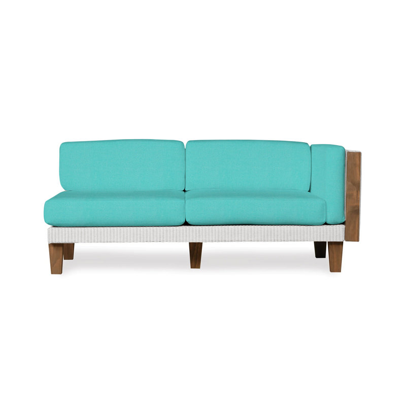 Catalina Outdoor 2 - Seat Loveseat, White, Demo Oatmeal