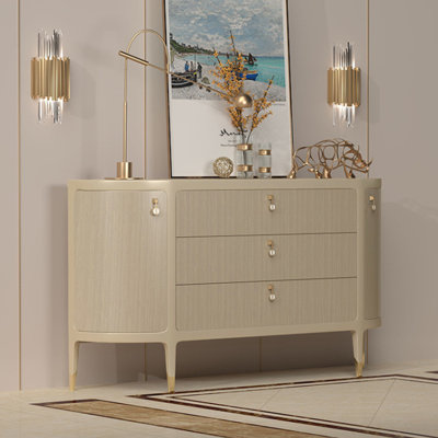 Armoire d'appoint semi-ronde Light Luxury
