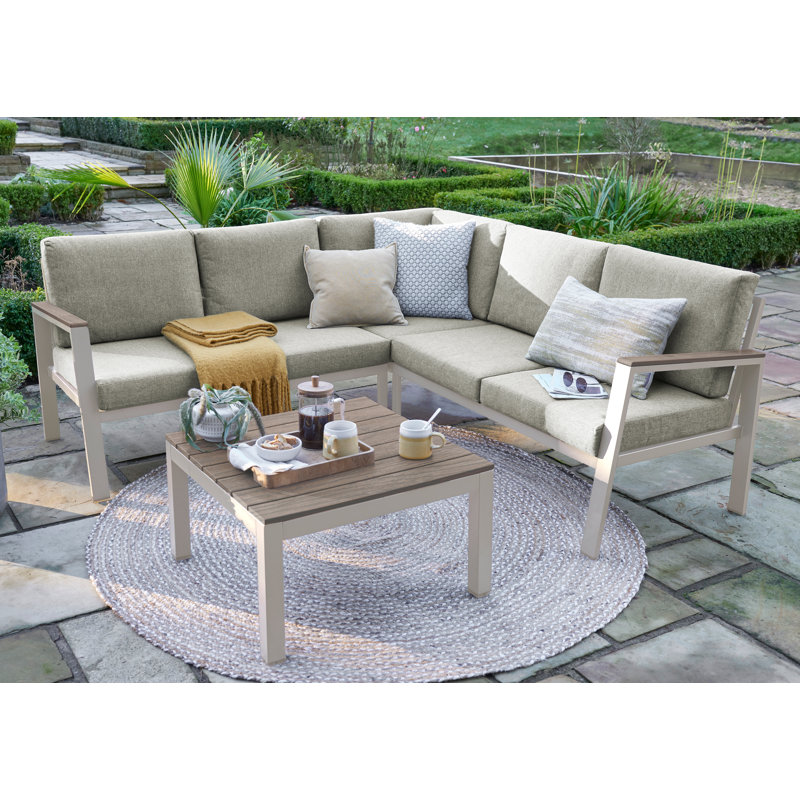 Easton Mini Corner Set in Teak Look