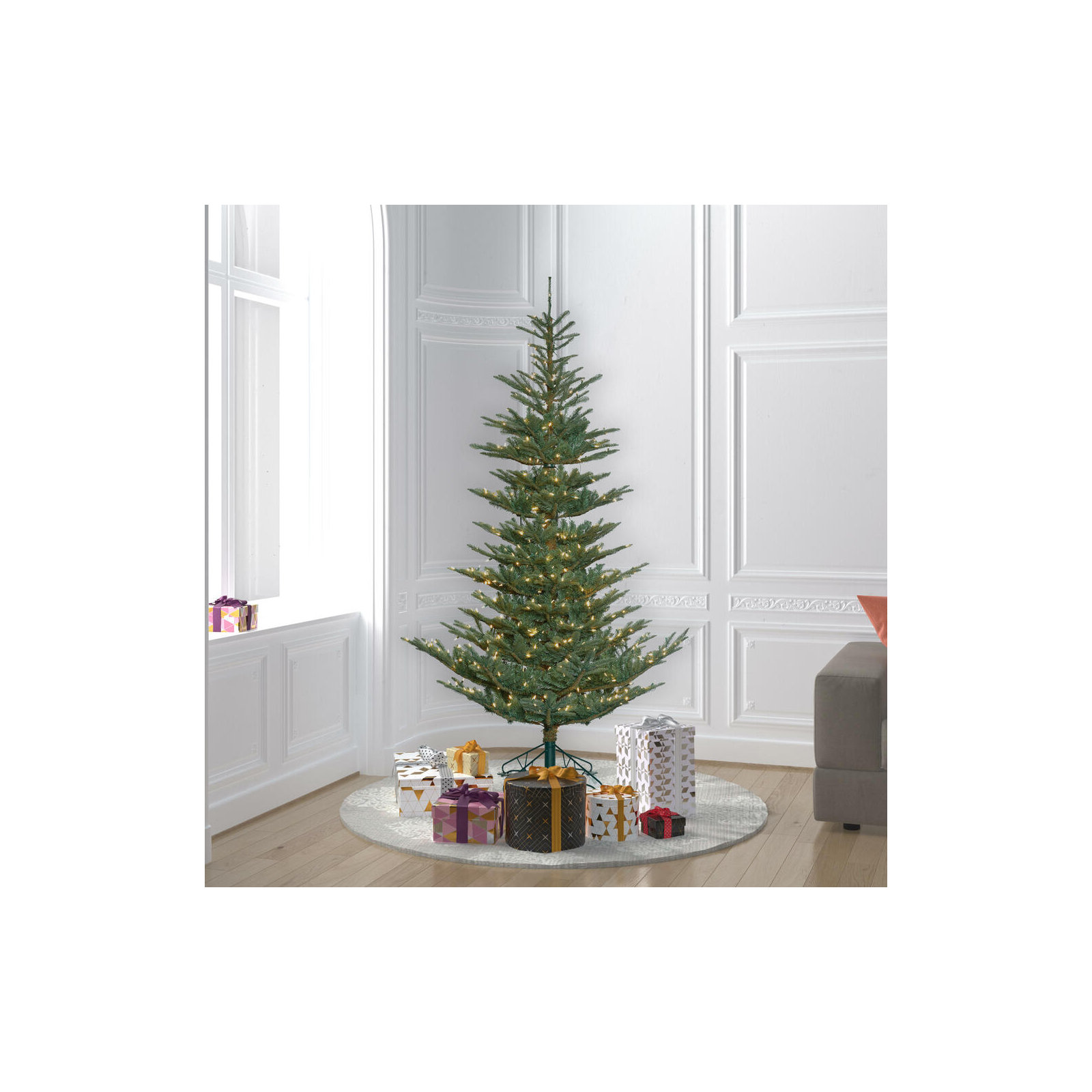 Alberta Blue Spruce Artificial Christmas Tree, 6' H