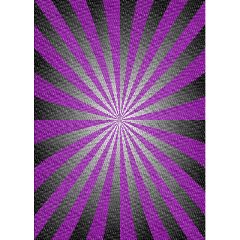 Noir/mauve Tapis décoratif, Rectangle 4 pi x 6 pi