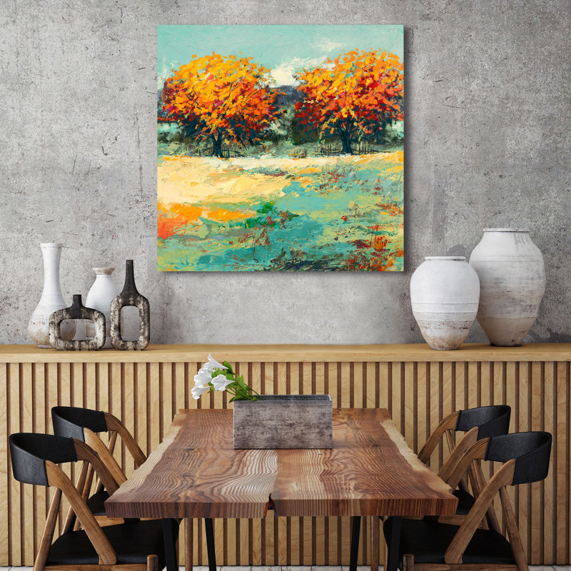 1LR6269 Countryside In Summer II - Wrapped Canvas Print, 70cm H x 70cm W x 4cm D