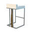 Verona Upholstered Stool with Metal Frame