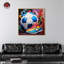 Notoriart 1 pièce de soccer coloré encadré de soccer Splash-100009951-100009966