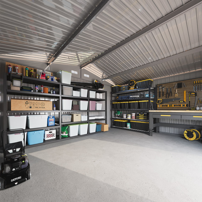 12 Ft. W X 10 Ft. D Metal Storage Shed