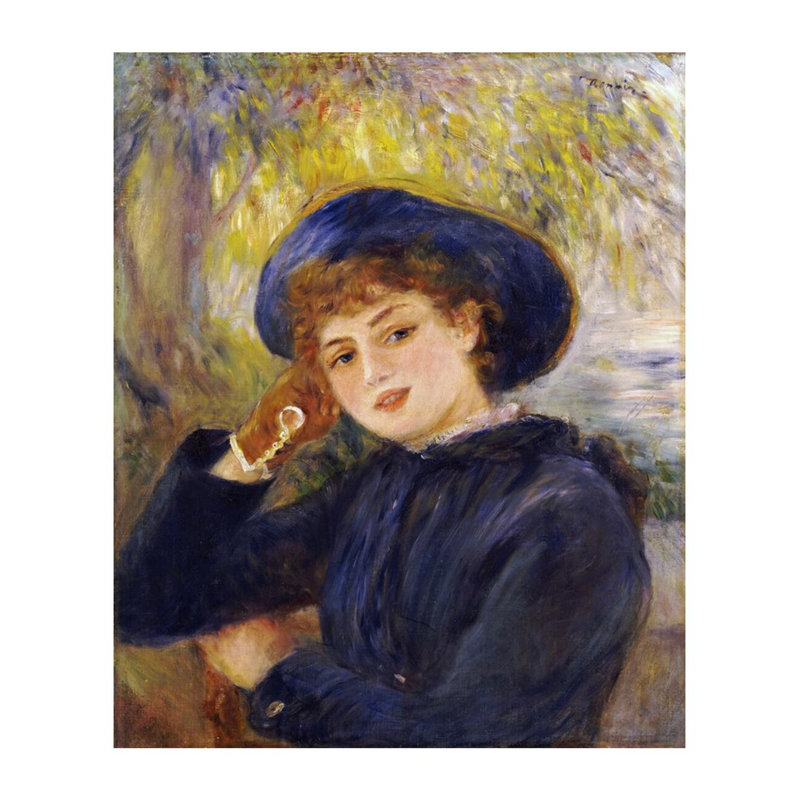 Portrait de Madamoiselle Demarsy par Pierre-Auguste Renoir - Estampe numérique, H 28 po x l 22 po