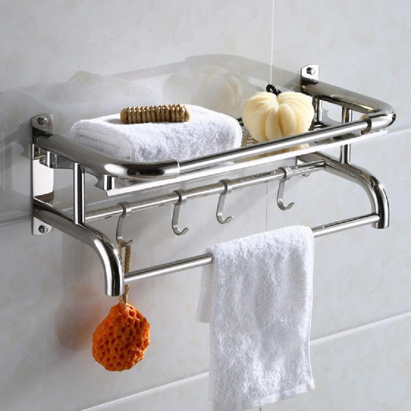 Rebrilliant Luzenia Adhesive Stainless Steel Shower Caddy