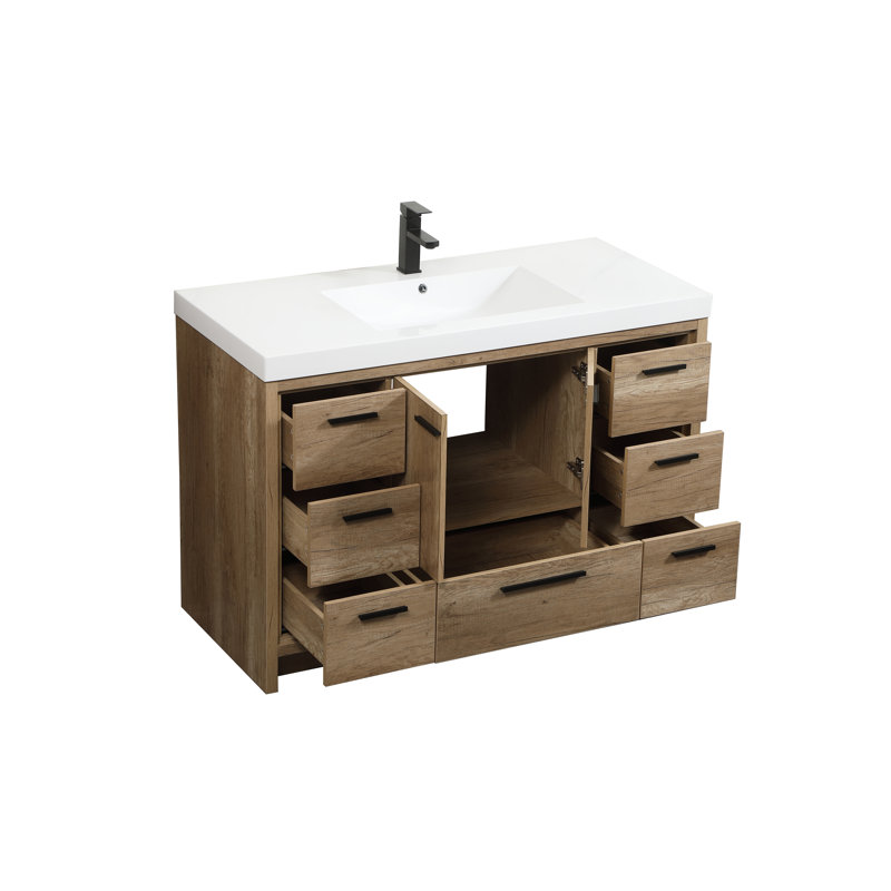 Ensemble de meuble-lavabo simple 48 po Southmead, Chêne naturel